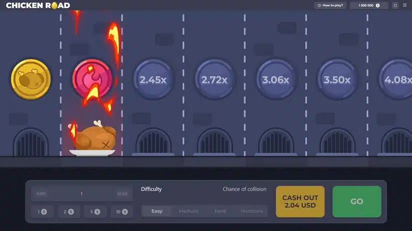 Anleitung zum Spielen von Chicken Road